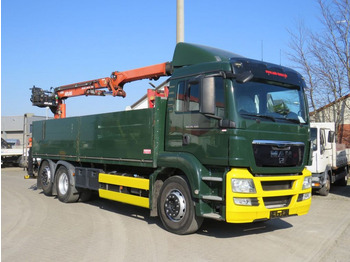 Camion plateau, Camion grue MAN TG-S 26.400 6x2-2 BL Pritsche Heckkran Atlas 165: photos 2