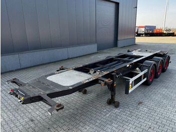 Semi-remorque porte-conteneur/ Caisse mobile Burg 20FT/3-axles, SAF INTRADISC, ADR (EXII, EXII, FL, AT), 2x LIFTAXLE, NL-Chassis, APK/ADR:06/2025: photos 2