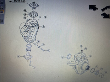 Essieu et pièces pour Machine agricole Carraro 25.55s części: photos 4