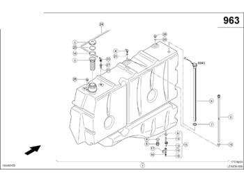 Réservoir de carburant CLAAS