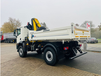 Camion grue, Camion benne neuf MAN TGM 18.320 4x4 BB Kipper Kran 131 Single Winter: photos 4