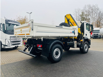 Camion grue, Camion benne neuf MAN TGM 18.320 4x4 BB Kipper Kran 131 Single Winter: photos 3