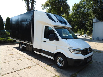 Utilitaire plateau baché, Utilitaire double cabine Volkswagen CRAFTER PRITSCHE PLANE 10 PALETTEN WEBASTO A/C: photos 5