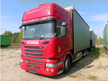 Camion à rideaux coulissants SCANIA R 450