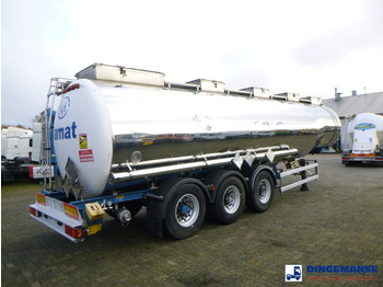 Semi-remorque citerne Magyar Chemical tank inox L4BH 32.8 m3 / 1 comp: photos 4