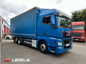 Camion à rideaux coulissants MAN TGX 26.440 6x2-2LL Festaufbau / Motor überholt!: photos 3