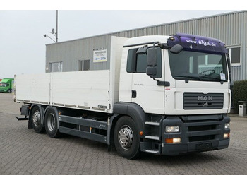 Camion plateau MAN 26.360 TGA LL 6x2, Vollluft, Klima, 3. Sitz, AHK: photos 2