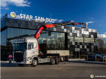 Camion grue, Camion plateau Scania  G410 8x4 HMF 4020 Crane Fly Jib Basket Euro 6: photos 3