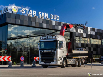 Camion grue, Camion plateau Scania  G410 8x4 HMF 4020 Crane Fly Jib Basket Euro 6: photos 5