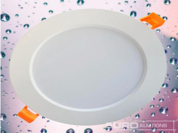 Matériel de chantier Unused 40 x 12w Round LED panel waterproof IP44 - 6500K (cold white) - 1020 lm - AC220-240V 50/60Hz - 30.000 u - SMD LED - Including LED driver - dim.156mm x 26.6mm - Installation diameter 115mm, - co: photos 4