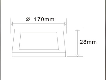 Matériel de chantier Unused 80 xLED Panel Surface mounted 12W - LED SMD - square - 3000K (warm white) - 960 Lumens - Dimensions: 160mm x 28mm - (AC220-240V) 50/60 Hz - Driver included - IP20 - Lifetime: 30.000 hours - Bea: photos 3