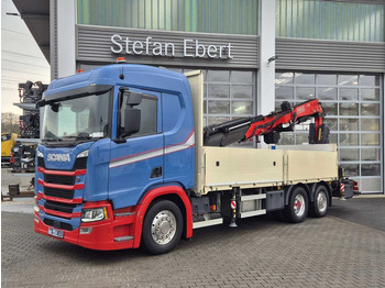 Camion grue Scania R 450 6x2 Kran Fassi 295 JIB Seilwinde Funk: photos 2