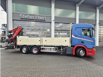 Camion grue Scania R 450 6x2 Kran Fassi 295 JIB Seilwinde Funk: photos 5