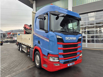 Camion grue Scania R 450 6x2 Kran Fassi 295 JIB Seilwinde Funk: photos 3