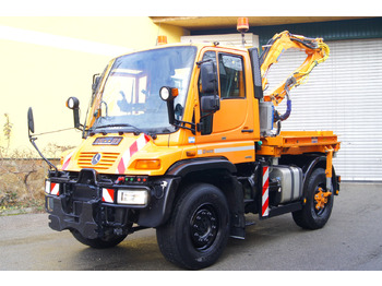 Véhicule de voirie/ Spécial Mercedes-Benz Unimog U 400/TÜV/Hydrostat/Mähtür +MULAG MHU 800: photos 2