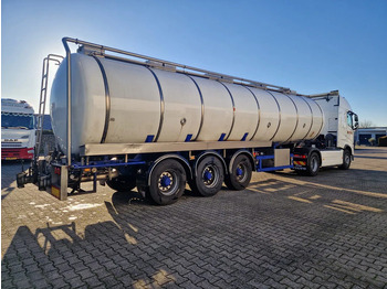 Semi-remorque citerne Dijkstra 34000 liter tankoplegger met Vogelsang pomp: photos 4