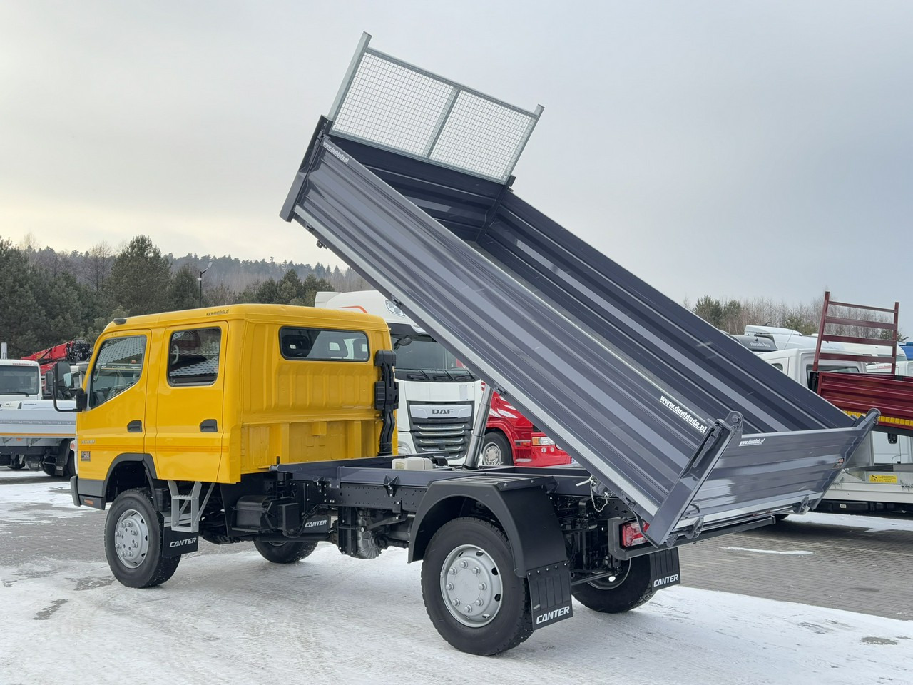 Camion benne Mitsubishi Canter Fuso 4x4 17C18D 4.9/180KM Wywrotka 3-stronna: photos 14