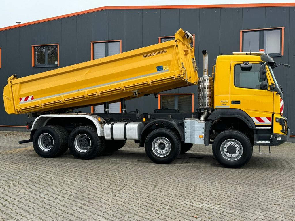 Camion benne Volvo FMX420 8x6 Dreiseitenkipper Bordmatik MEILLER: photos 10