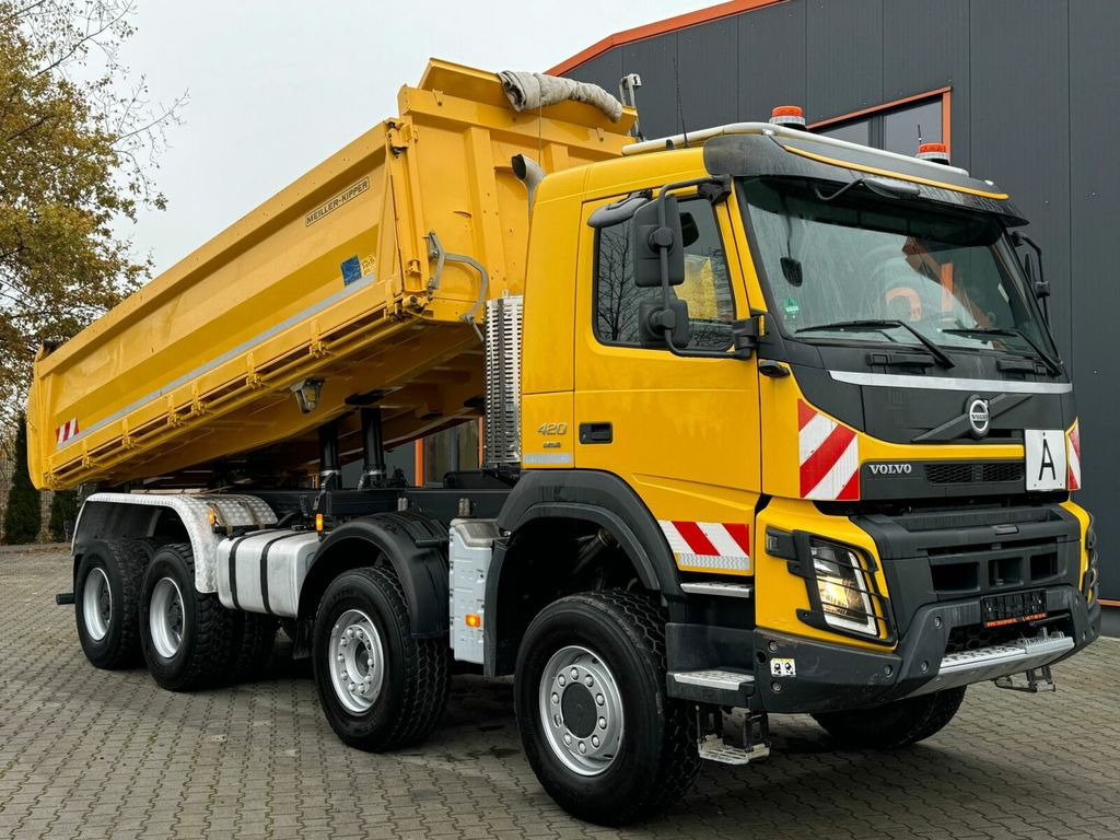 Camion benne Volvo FMX420 8x6 Dreiseitenkipper Bordmatik MEILLER: photos 9