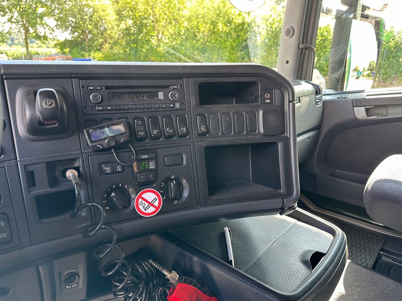 Camion à rideaux coulissants Scania R480 Pritsche+Plane mit Anhänger Honold: photos 17