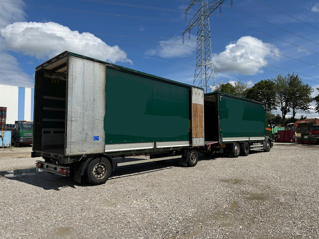 Camion à rideaux coulissants Scania R480 Pritsche+Plane mit Anhänger Honold: photos 9