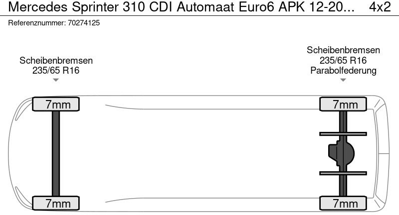 Mercedes-Benz Sprinter 310 CDI Automaat Euro6 APK 12-2025 Airco Navi Camera L3 14m3 Airco - crédit-bail Mercedes-Benz Sprinter 310 CDI Automaat Euro6 APK 12-2025 Airco Navi Camera L3 14m3 Airco: photos 17