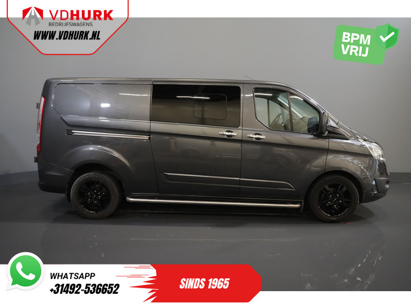 Fourgonnette, Utilitaire double cabine Ford Transit Custom 2.0 TDCI 170 pk Aut. L2 Limited DC Dubbel Cabine 2x Schuifdeuren/ Stoelverw./ 17”LMV/ Navi/ Cruise/ Camera/ PDC/ Trekhaak: photos 10