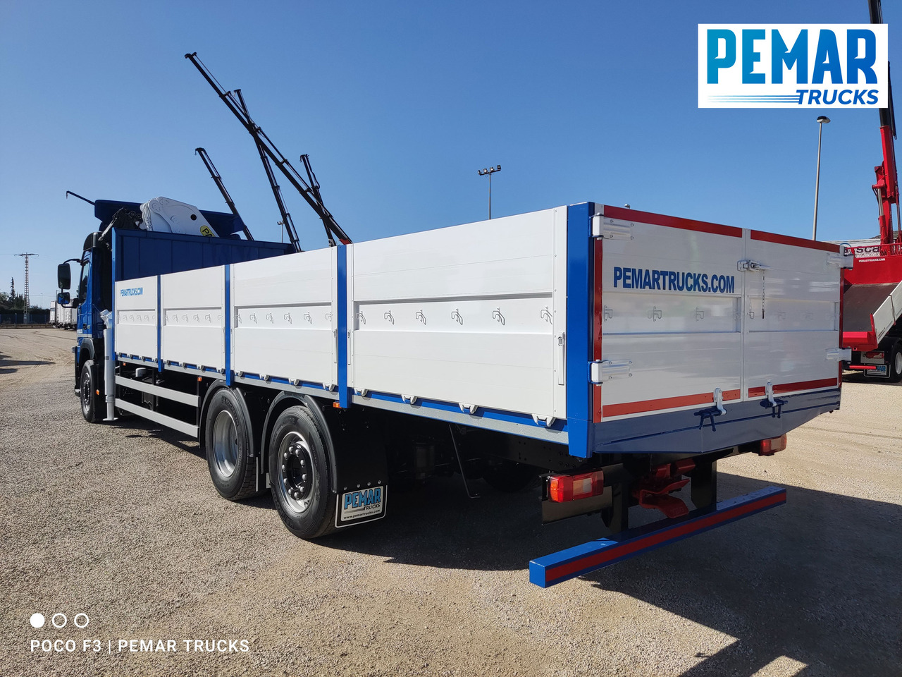 Camion plateau, Camion grue VOLVO FM 450 6X2 GRUA CAJA FIJA EURO 6: photos 8