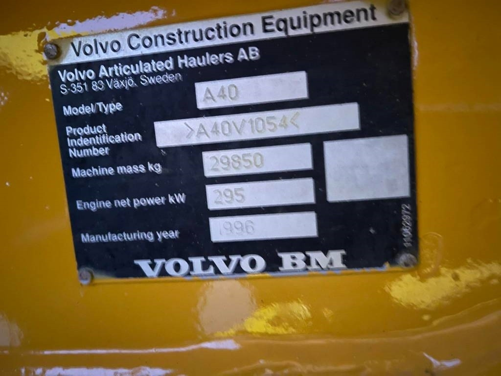 Tombereau articulé Volvo A40C: photos 16