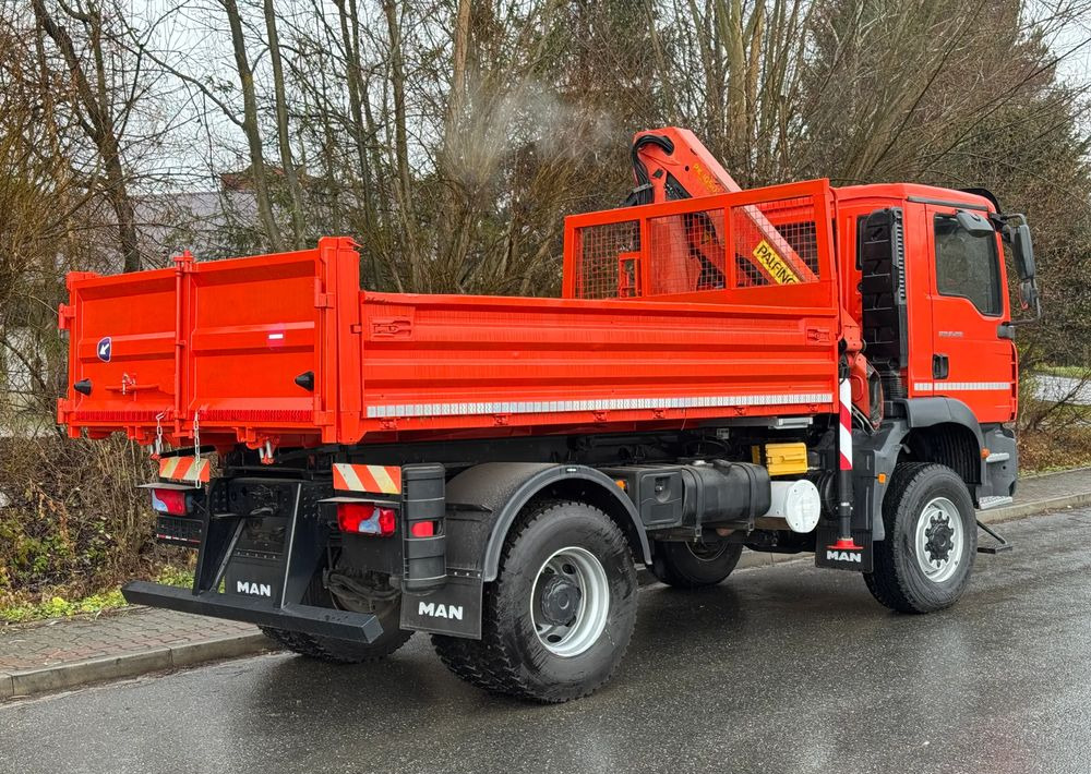 Camion benne MAN TGM 18-280 MAN 4x4 HDS PALFINGER 105 KIPER WYWROTKA MEILLER BARDZO DOBRY STAN: photos 10