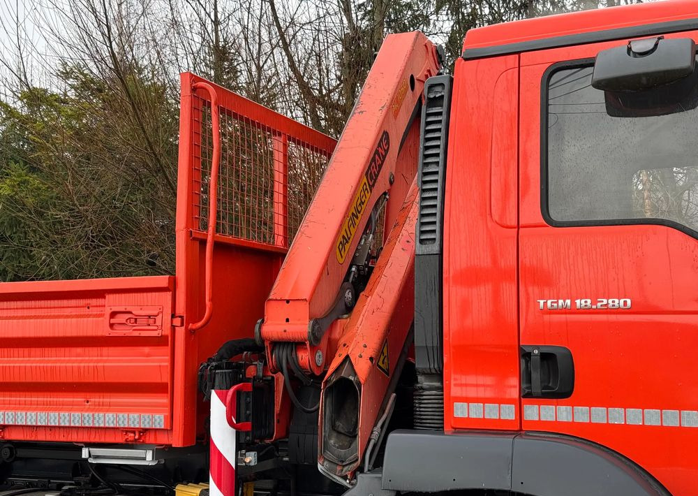 Camion benne MAN TGM 18-280 MAN 4x4 HDS PALFINGER 105 KIPER WYWROTKA MEILLER BARDZO DOBRY STAN: photos 6