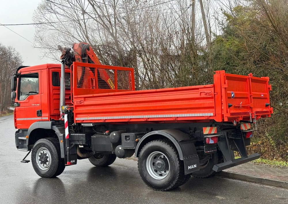 Camion benne MAN TGM 18-280 MAN 4x4 HDS PALFINGER 105 KIPER WYWROTKA MEILLER BARDZO DOBRY STAN: photos 18