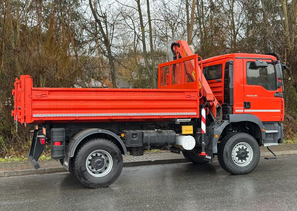 Camion benne MAN TGM 18-280 MAN 4x4 HDS PALFINGER 105 KIPER WYWROTKA MEILLER BARDZO DOBRY STAN: photos 9