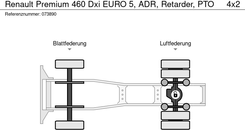 Tracteur routier Renault Premium 460 Dxi EURO 5, ADR, Retarder, PTO: photos 13