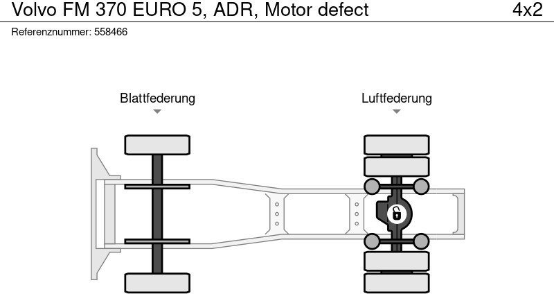 Volvo FM 370 EURO 5, ADR, Motor defect - crédit-bail Volvo FM 370 EURO 5, ADR, Motor defect: photos 14