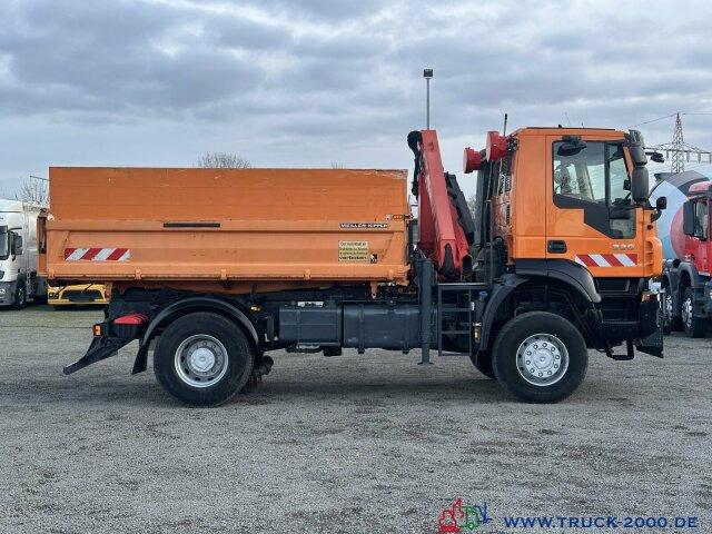 Camion benne, Camion grue Iveco Trakker 330 4x4 Meiller+Kran+Winterdienst: photos 15