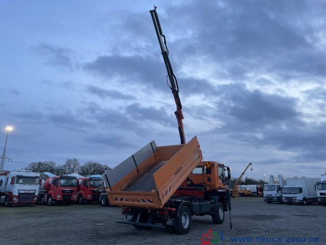 Camion benne, Camion grue Iveco Trakker 330 4x4 Meiller+Kran+Winterdienst: photos 8