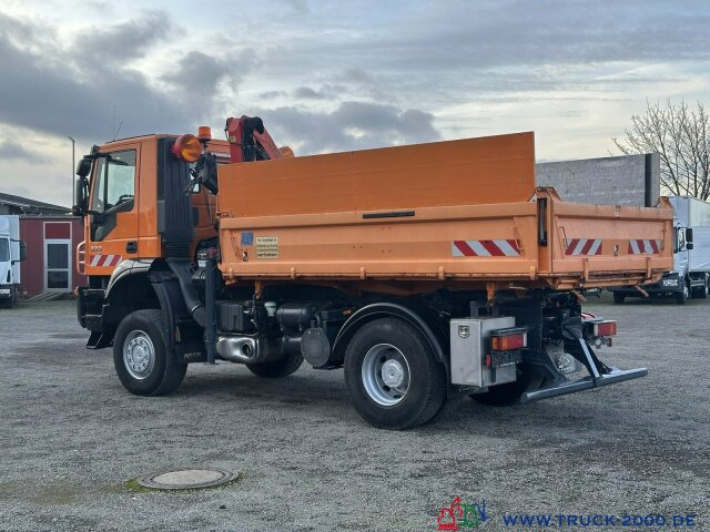 Camion benne, Camion grue Iveco Trakker 330 4x4 Meiller+Kran+Winterdienst: photos 13