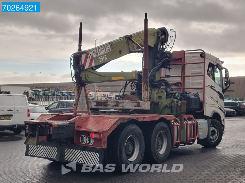 Camion grumier, Camion grue Volvo FH16 750 6X4 Hiab Loglift Wood Crane VEB+ Retarder 2x Tanks Euro 6: photos 16