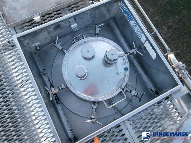 Semi-remorque citerne Feldbinder Chemical tank inox 33.5 m3 / 1 comp + pump: photos 14