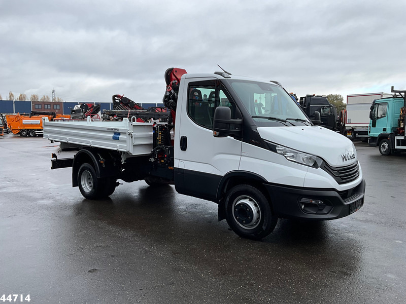 Camion benne, Camion grue Iveco Daily 72C18 HMF laadkraan 3,4 Tonmeter laadkraan + Meiller 3-zijdige kipper New & Unused!!: photos 8