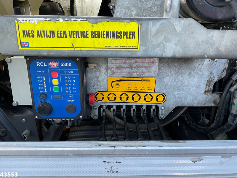 Camion benne, Camion grue Scania P 410 8x4 Euro 6 HMF 18 Tonmeter laadkraan: photos 17