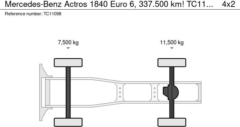 Tracteur routier Mercedes-Benz Actros 1840 Euro 6, 337.500 km!: photos 10