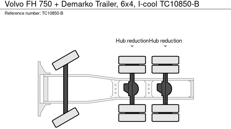 Volvo FH 750 + Demarko Trailer, 6x4, I-cool - crédit-bail Volvo FH 750 + Demarko Trailer, 6x4, I-cool: photos 16