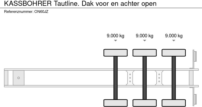 Kässbohrer Tautline. Dak voor en achter open - crédit-bail Kässbohrer Tautline. Dak voor en achter open: photos 16